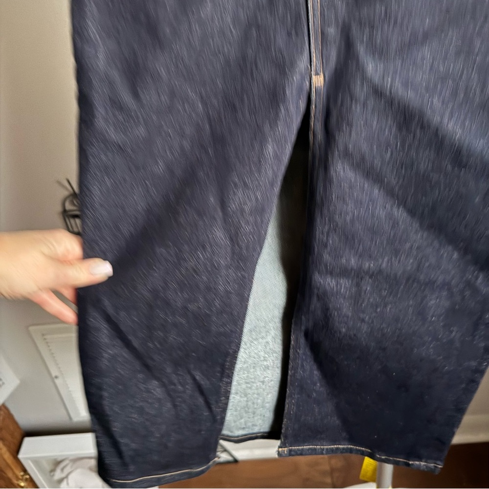 NWT Good American Stretch Denim Midi Skirt Sz 2/26 - Picture 9 of 13